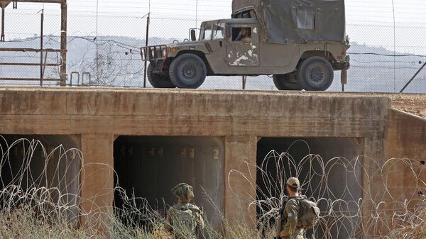 Израильские силы безопасности патрулируют территорию на Западном берегу реки Иордан - اسپوتنیک افغانستان  