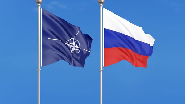 Флаги НАТО и России - اسپوتنیک افغانستان  
