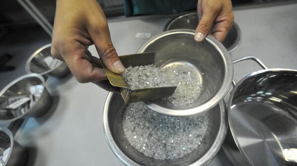Центр сортировки алмазов акционерной компании Алроса в городе Мирный Республики Саха - اسپوتنیک افغانستان  