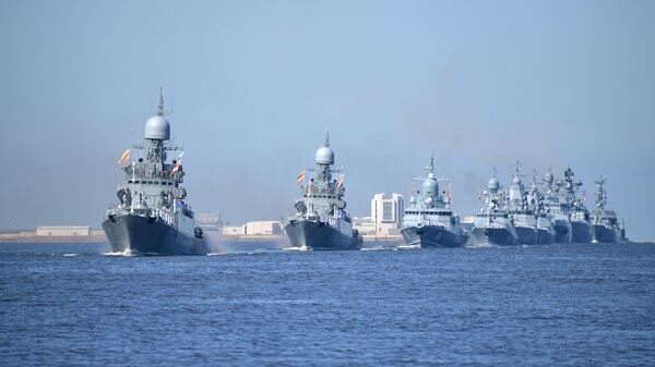 Празднование Дня ВМФ в Санкт-Петербурге - اسپوتنیک افغانستان  
