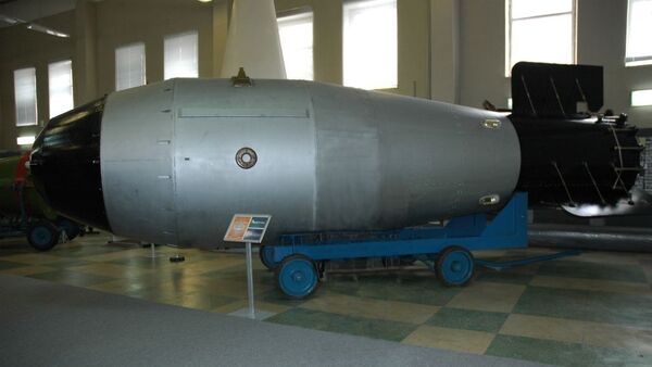 Натурный макет «Царь-бомбы» АН602 в Музее ядерного оружия РФЯЦ-ВНИИЭФ в Сарове - اسپوتنیک افغانستان  