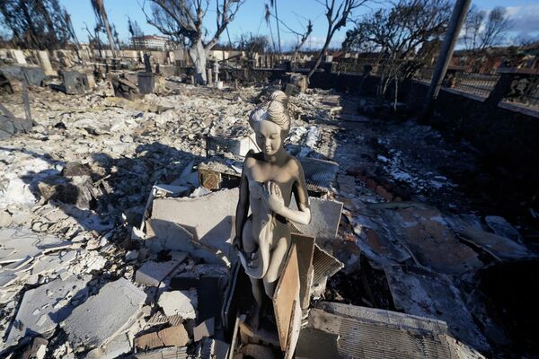 مجسمه سوخته در لاهاینا، هاوایی. - اسپوتنیک افغانستان  