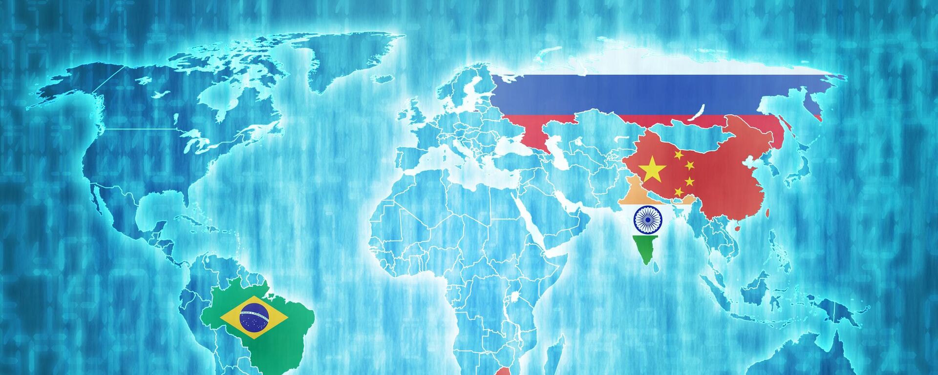 Страны-члены БРИКС на цифровой карте мира - اسپوتنیک افغانستان  , 1920, 18.08.2023