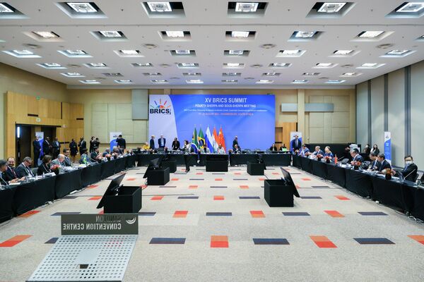 نشست شورای وزیران خارجه بریکس در آفریقای جنوبی.حق استفاده از این تصویر محفوظ است. - اسپوتنیک افغانستان  
