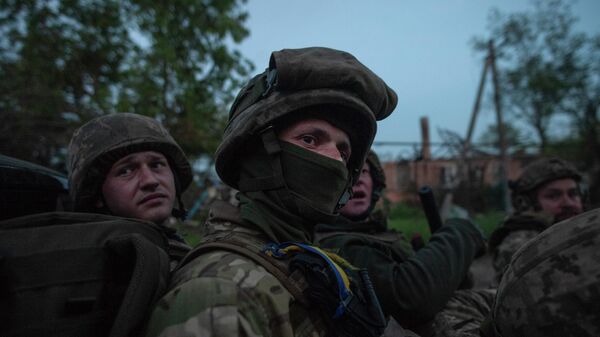 Украинские солдаты. Архивное фото - اسپوتنیک افغانستان  