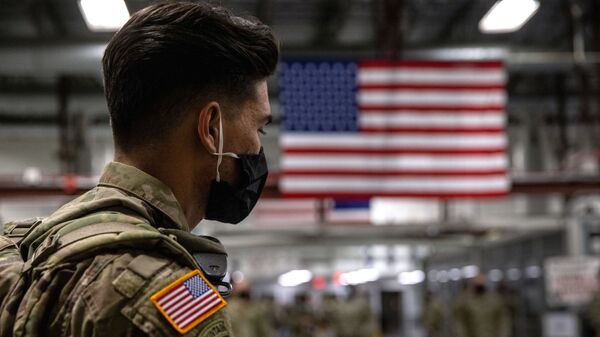 Военнослужащие армии США после возвращения из Афганистана - اسپوتنیک افغانستان  