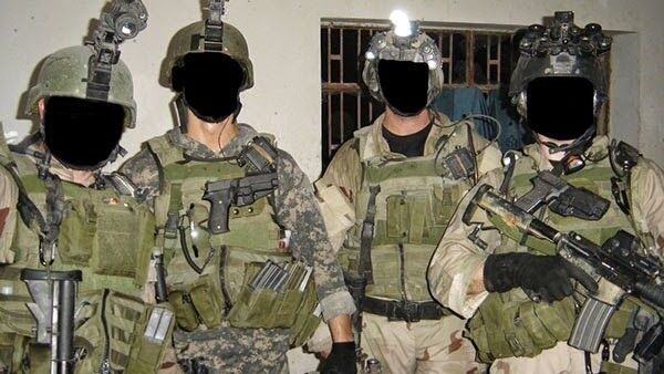 Four mercenaries belonging to Keenie Meenie Services with faces blacked out - اسپوتنیک افغانستان  