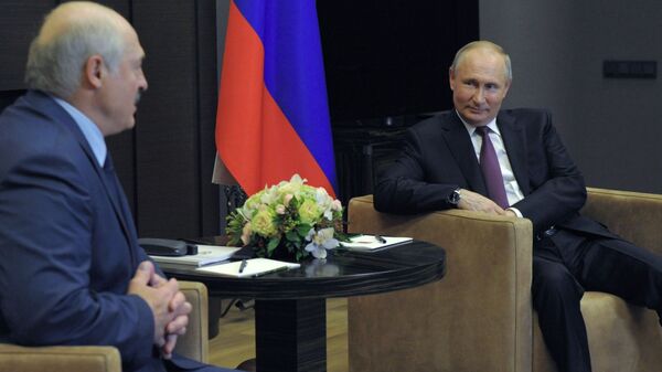 Президент РФ В. Путин встретился с президентом Белоруссии А. Лукашенко - اسپوتنیک افغانستان  