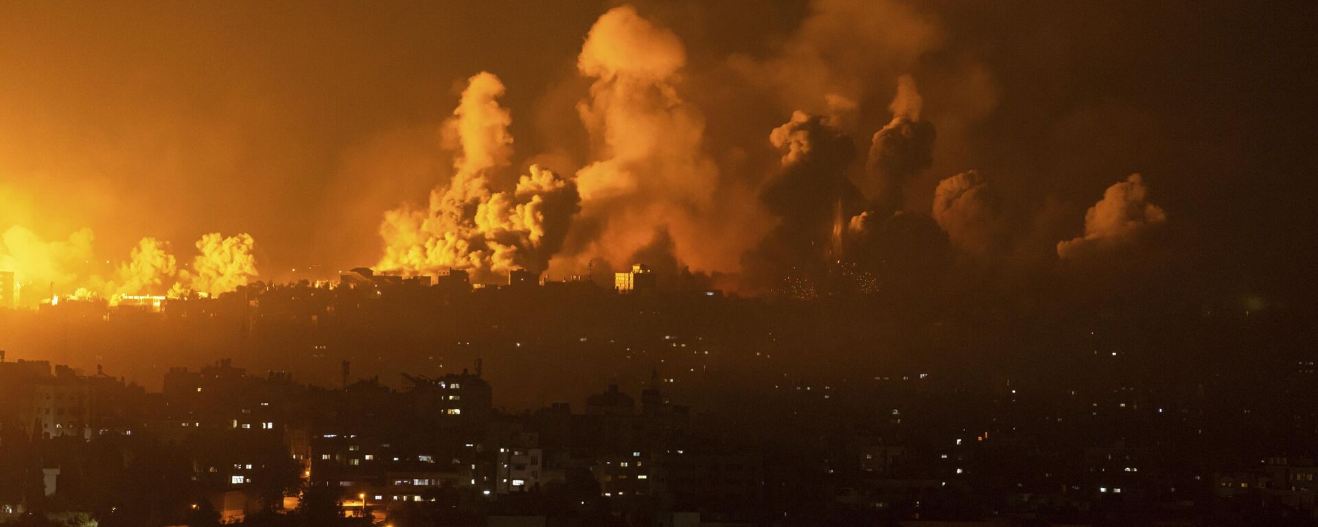 قصف قوات الجيش الإسرائيلي في مدينة غزة، قطاع غزة، فلسطين - اسپوتنیک افغانستان  , 1920, 13.10.2023