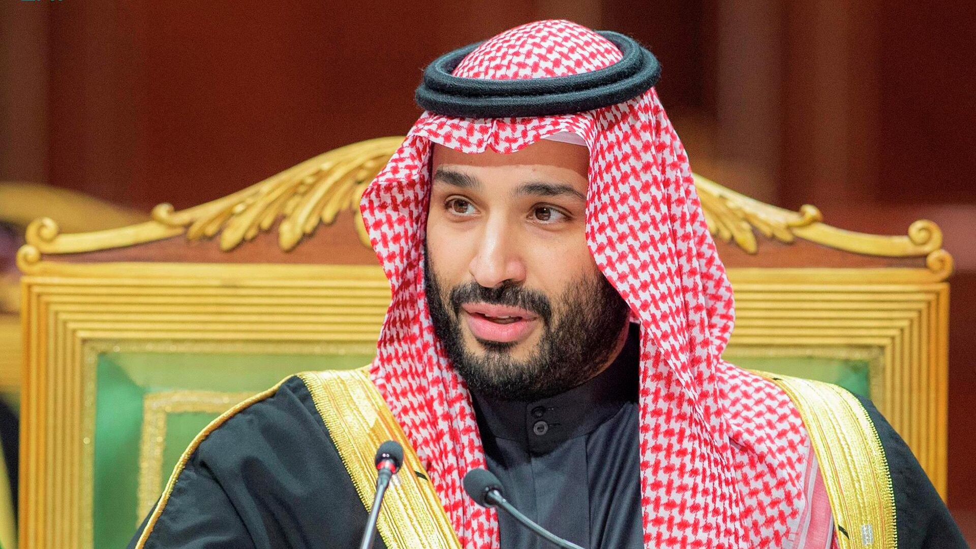 In this photo released by Saudi Royal Palace, Saudi Crown Prince Mohammed bin Salman, speaks during the Gulf Cooperation Council (GCC) Summit in Riyadh, Saudi Arabia, Tuesday, Dec. 14, 2021. - اسپوتنیک افغانستان  , 1920, 16.10.2023