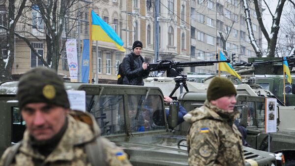Празднование 25-й годовщины Вооруженных сил Украины во Львове - اسپوتنیک افغانستان  
