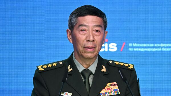 Член Государственного совета КНР, министр обороны Китая Ли Шанфу выступает на XI Московской конференции по международной безопасности  в Московской области - اسپوتنیک افغانستان  