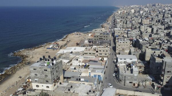 Вид с воздуха на лагерь Аль-Шати в секторе Газа, январь 2023 - اسپوتنیک افغانستان  
