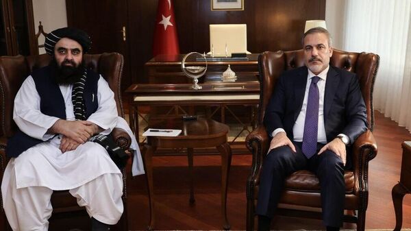  وزیر امور خارجه ترکیه با متقی در انقره - اسپوتنیک افغانستان  
