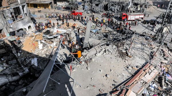 Разрушения после удара по Газе  - اسپوتنیک افغانستان  
