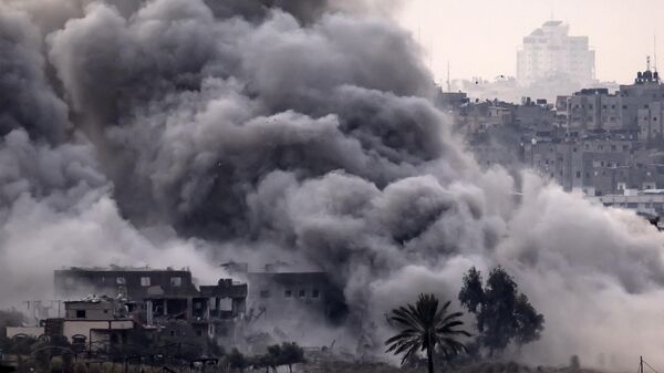 قصف الجيش الإسرائيلي على قطاع غزة - اسپوتنیک افغانستان  