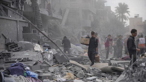 Разрушения в городе Дейр-эль-Балах в Газе, Палестина - اسپوتنیک افغانستان  
