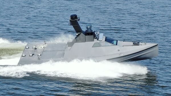 Беспилотный катер Sea Sword-II южнокорейско оборонной компании LIG Nex1 - اسپوتنیک افغانستان  