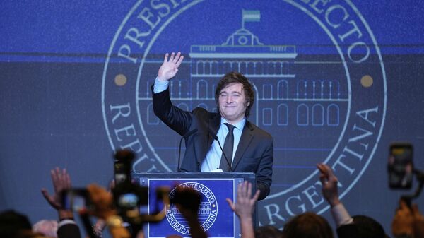 Победивший на выборах президента Аргентины политик Хавьер Милей - اسپوتنیک افغانستان  
