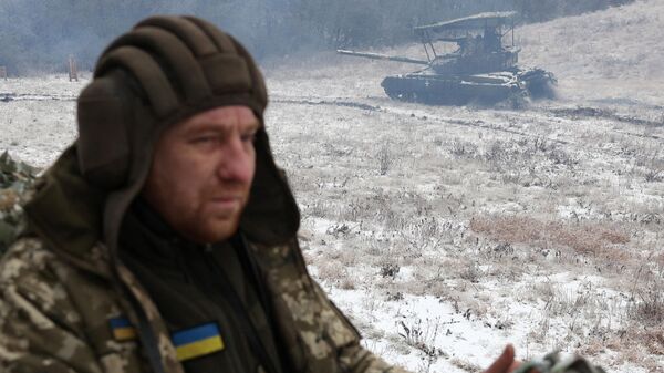 Украинские солдаты на позициях в Донецкой области - اسپوتنیک افغانستان  