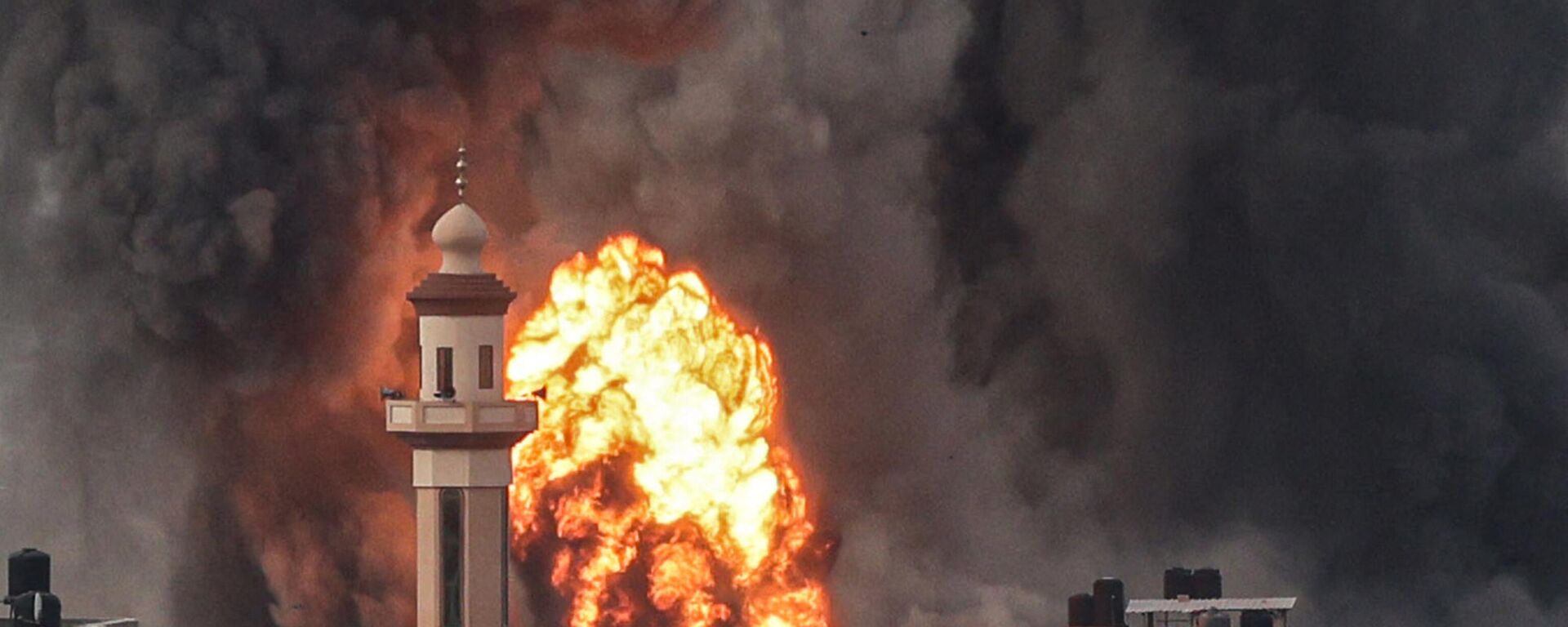 Взрыв во время израильского удара по Рафаху на юге сектора Газа  - اسپوتنیک افغانستان  , 1920, 06.01.2024