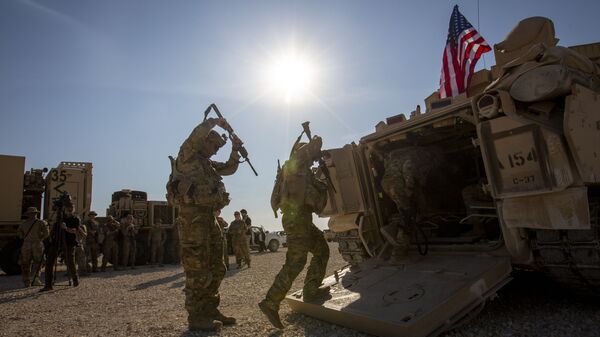 Солдаты на военной базе США в Сирии - اسپوتنیک افغانستان  