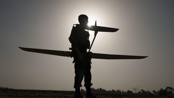 Израильские военные запускают дроны на границе с Газой  - اسپوتنیک افغانستان  