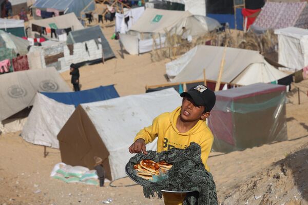اردوگاه آوارگان فلسطینی در سرحد با مصر. - اسپوتنیک افغانستان  