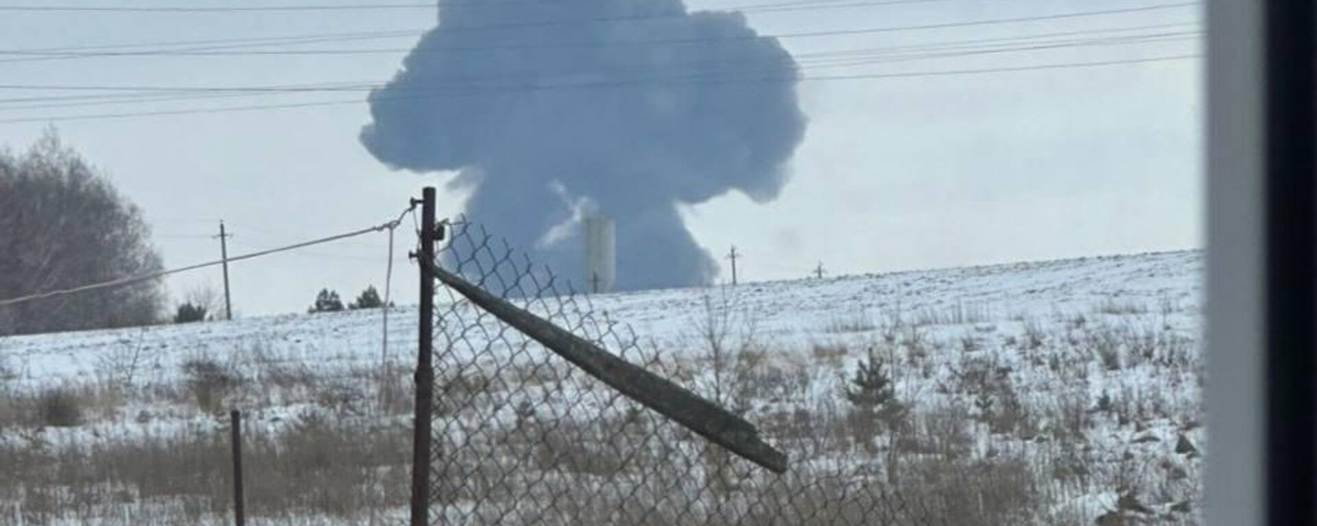 Дым на месте падения самолета Ил-76 в Белгородской области - اسپوتنیک افغانستان  , 1920, 24.01.2024