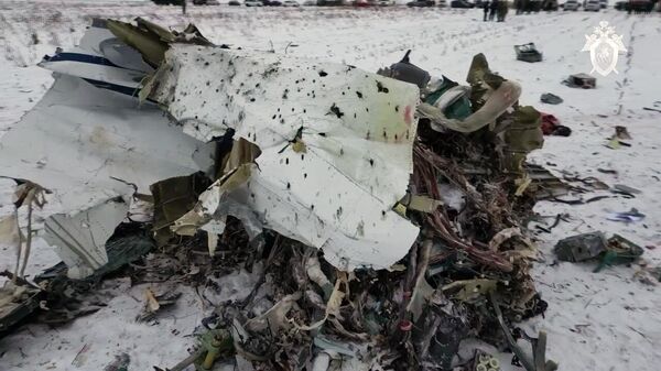 Обломки военно-транспортного самолета Ил-76 в Белгородской области - اسپوتنیک افغانستان  