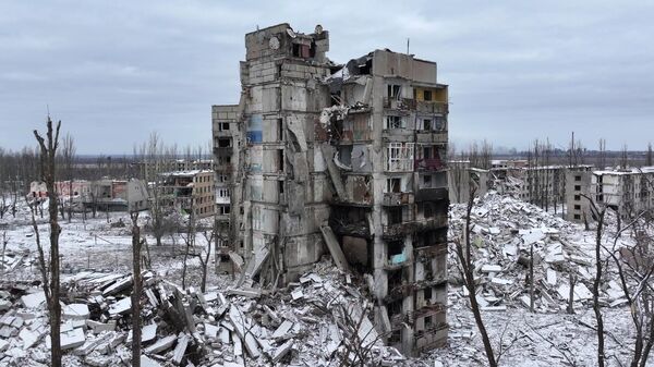 Разрушенные жилые дома на одной из улиц в Авдеевке - اسپوتنیک افغانستان  