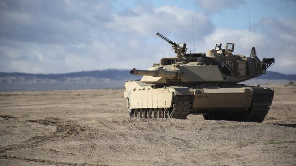 Танк M1 Abrams на полигоне в Форт-Ирвине, Калифорния - اسپوتنیک افغانستان  