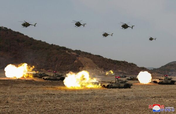 مسابقات تانک های بزرگ کوریایی شمالی. - اسپوتنیک افغانستان  