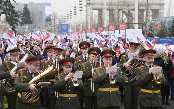 نمایشگاه بین المللی &quot;روسیه&quot; راهپیمایی جشن &quot;کریمه - سواستوپل - روسیه برای همیشه&quot; - اسپوتنیک افغانستان  