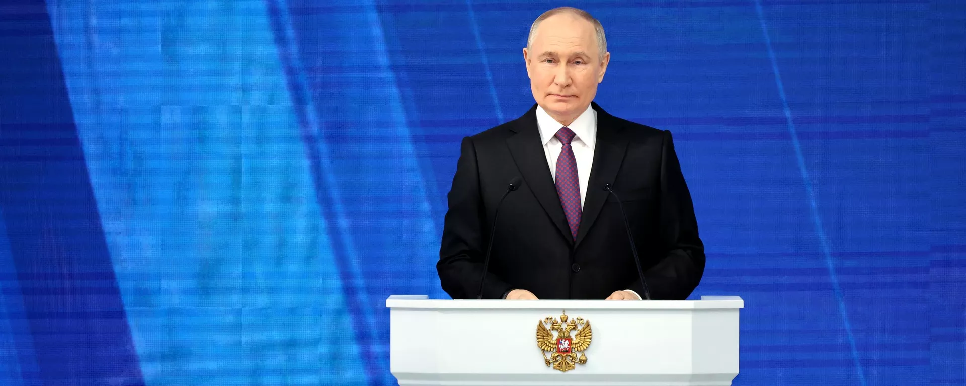 Президент РФ Владимир Путин выступает с ежегодным посланием Федеральному Собранию - اسپوتنیک افغانستان  , 1920, 23.03.2024