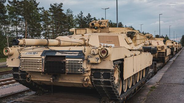 Отправка танков M1A1 Abrams в Германию для дальнейшей передачи их Украине - اسپوتنیک افغانستان  