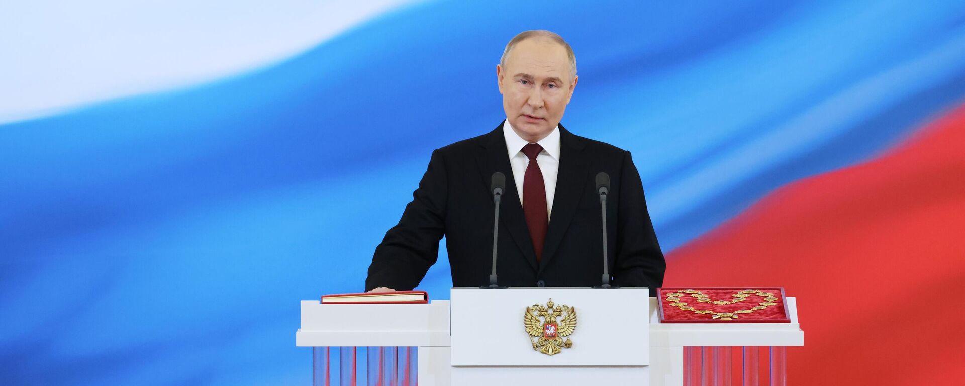 Избранный президент РФ Владимир Путин на церемонии инаугурации в Кремле - اسپوتنیک افغانستان  , 1920, 07.05.2024