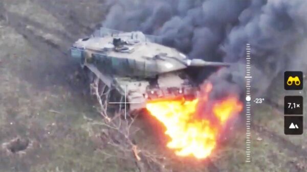 Уничтоженный танк Leopard - اسپوتنیک افغانستان  