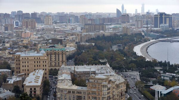Вид на город со смотровой площадки в Баку - اسپوتنیک افغانستان  