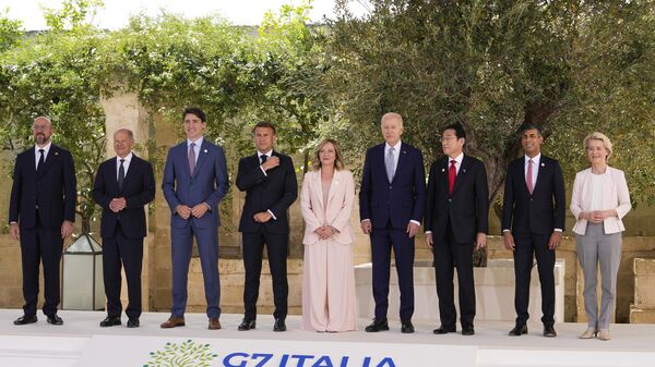 Мировые лидеры на саммите G7 - اسپوتنیک افغانستان  