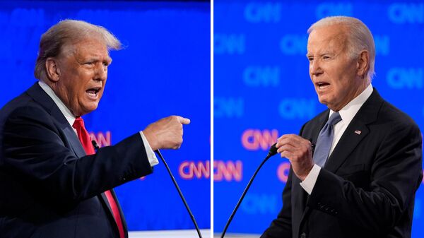 Дебаты между Дональдом Трампом и Джо Байденом в Атланте  - اسپوتنیک افغانستان  