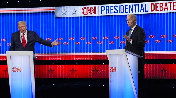 Дебаты между Дональдом Трампом и Джо Байденом в Атланте  - اسپوتنیک افغانستان  