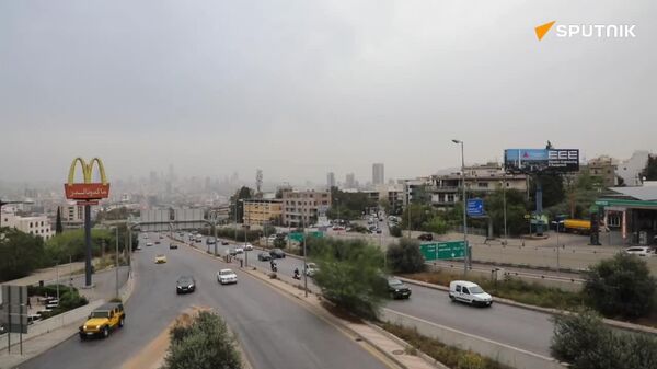 بدترین طوفان شن در هفته های اخیر بیروت را درنوردید - اسپوتنیک افغانستان  