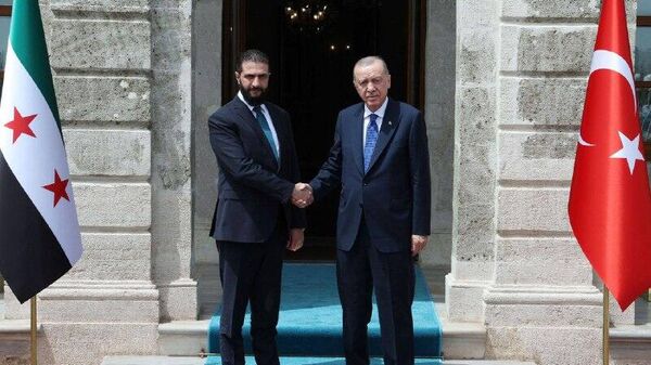 اردوغان با رئیس جمهور موقت سوریه در استانبول دیدار و گفت‌وگو کرد - اسپوتنیک افغانستان  