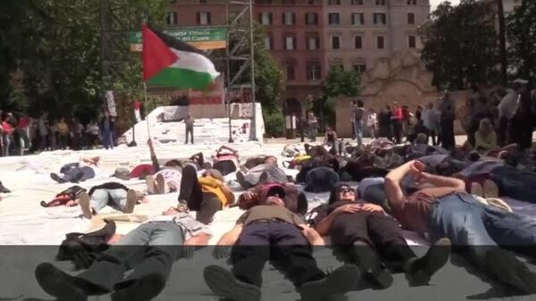 راهپیمایی آخرین روز غزه در رم با شعارهای ضداسرائیلی - اسپوتنیک افغانستان  
