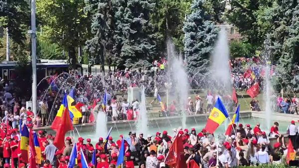 «مرگ بر حزب پاس!» - تجمع مخالفان، مولداویا را پیش از انتخابات به لرزه درآورد - اسپوتنیک افغانستان  