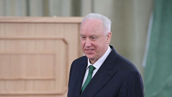 Председатель Следственного комитета РФ Александр Бастрыкин перед началом расширенного  заседания коллегии Генеральной прокуратуры РФ - اسپوتنیک افغانستان  