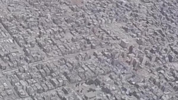 تصاویر ثبت شده از یک هواپیمای بشردوستانه که میزان ویرانی در نوار غزه را نشان می‌دهد - اسپوتنیک افغانستان  