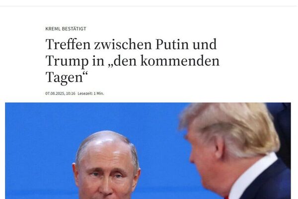 خبر ملاقات پوتین و ترامپ تیتر اول رسانه های جهانی - اسپوتنیک افغانستان  