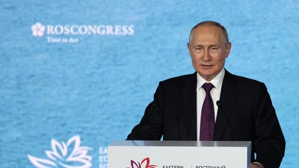 Президент РФ Владимир Путин выступает на пленарной сессии VIII Восточного экономического форума - اسپوتنیک افغانستان  